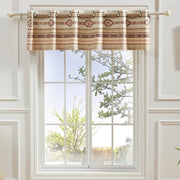 Phoenix Tan Southwestern Window Valance – 84x16 Grommet Top by Greenland