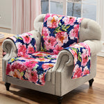 Greenland Home Peony Posy Navy Arm Chair, 81x81 Inches