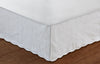 Greenland Home Paisley Quilted White Twin Bed Skirt 18``