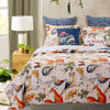 Greenland Home Fashions Willow Multi Quilt Set Forest Animal Print Reversible