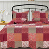 Greenland Home Country Fair Red  King Quilt Set, 3-Piece