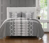 Greenland Home Chantilly Lace Ash Twin Quilt Set, 2-Piece