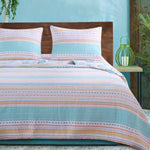 Greenland Home Pacifica Aqua  King Quilt Set, 3-Piece