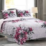 Greenland Home Rose Touch Multi  King Quilt Set, 3-Piece