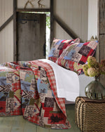 Greenland Home Rustic Lodge Multi  King Quilt Set, 3-Piece
