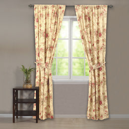 Greenland Home Antique Rose Multi Panel Pair, 84x84 Inches