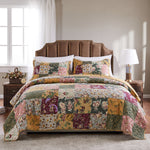 Greenland Home Antique Chic Multi  King Quilt Set, 3-Piece