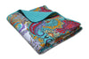 Greenland Home Nirvana Teal Throw, 50x60 Inches