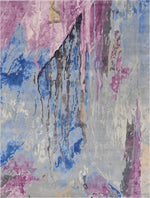 Nourison Prismatic Contemporary Grey/Multicolor Area Rug