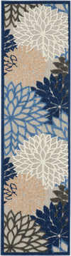 Nourison Aloha Contemporary Blue/Multicolor Area Rug