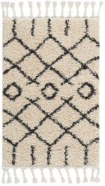 Nourison Moroccan Shag s Cream Area Rug