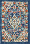 Nourison Passion Transitional Blue/Multicolor Area Rug