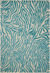 Nourison Aloha Contemporary Blue Area Rug