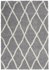 Nourison Shangri-La Contemporary Light Grey/Ivory Area Rug