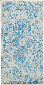 Nourison Jubilant Transitional Blue Area Rug