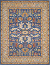 Nourison Majestic Traditional Denim Blue Area Rug