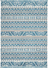 Nourison Kamala Contemporary Ivory/Blue Area Rug