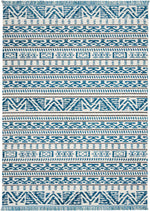 Nourison Kamala Contemporary Ivory/Blue Area Rug