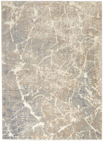 Nourison Sahara Contemporary Ivory/Beige Area Rug