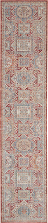 Nourison Enchanting Home Traditional Blue/Brick Area Rug
