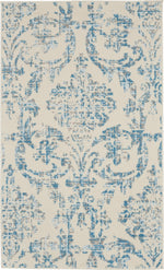 Nourison Jubilant Transitional Ivory Blue Area Rug