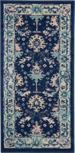Nourison Tranquil Traditional Navy/Ivory Area Rug