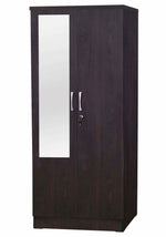 Better Home Products NW104-M-TOB Harmony Two Door Armoire Wardrobe With Mirror In Tobacco