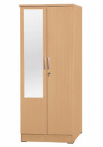 Better Home Products NW104-M-BEE Harmony Two Door Armoire Wardrobe With Mirror Beech (Maple)