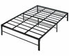 Better Home Products LILY-F-METAL-BED-46-BLK Lily Foldable Welded Black Metal Platform Bed Frame Full