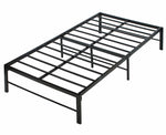 Better Home Products LILY-F-METAL-BED-33-BLK Lily Foldable Welded Black Metal Platform Bed Frame