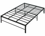 Better Home Products LILY-F-METAL-BED-50-BLK Lily Foldable Welded Black Metal Platform Bed Frame Queen