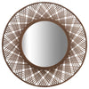 Sagebrook Home 16657 Bamboo, 35" Mirrored Wall Deco, Brown