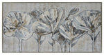 Sagebrook Home 70043 61x31", Flowers Oil Painting, Gray