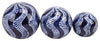 Sagebrook Home 16551-04 Ceramic Set of 3 Swirly Orbs, 4/5/6" Blue