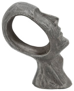 Sagebrook Home 15657-02 11" Metal Face Deco, Gun Metal