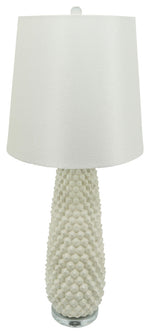 Sagebrook Home 51141 Ceramic 37.75" Beaded Table Lamp, Off White