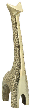 Sagebrook Home 14248-08 Aluminum 12" Giraffe Sculpture, Gold