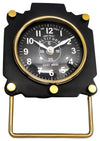Sagebrook Home 16234 Metal, 5" Altimeter Table Clock, Black