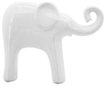 Sagebrook Home 14354-07 Ceramic, 12"x9" Elephant, White