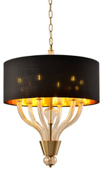 Sagebrook Home 50823-04 Crystal Chandelier 6 Lights