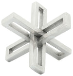 Sagebrook Home 16353 Metal, 8" Cut-Out Jack, Silver