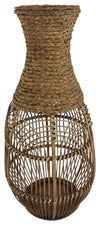 Sagebrook Home 16316-02 22" Wicker Vase, Brown
