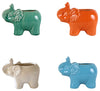 Sagebrook Home Set of 4, 7" Elephant Citro Candle By Liv & Skye, 8oz