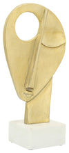 Sagebrook Home 16256-02 Metal 14" Face Silhouette, Gold