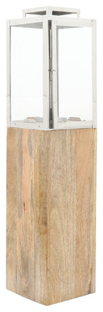 Sagebrook Home 16599-01 Wood, 36" Floor Lantern, Natural