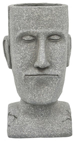 Sagebrook Home 16176-01 Resin, 10" Head Planter, Gray