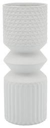 Sagebrook Home 16371-02 Ceramic 11" Mallet Vase, White