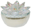 Sagebrook Home 80054, 4" Lotus Box , Candle, Rainbow