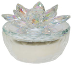 Sagebrook Home 80054, 4" Lotus Box , Candle, Rainbow
