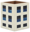 Sagebrook Home 16648-01 Resin 3x4" Squares Pencil Cup, Multicolor